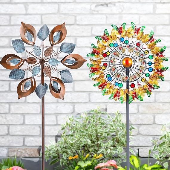 copperlily Wind Spinner and Butterfly Wind Spinner