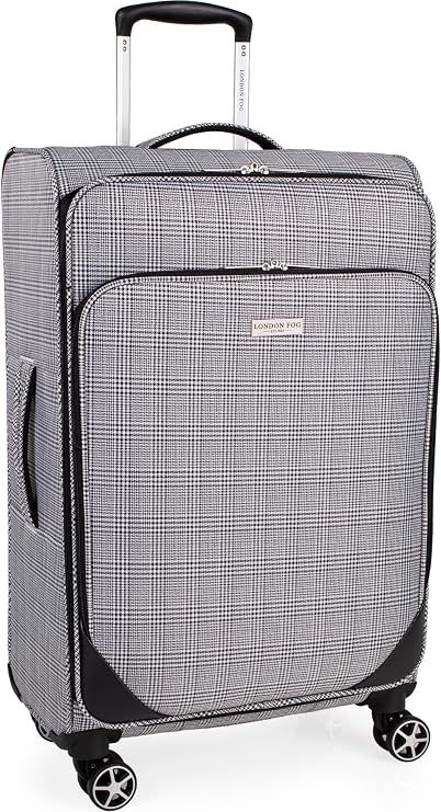 London Fog 26" Medium Suitcase - Luggage On 4 Dual Spinner Wheels