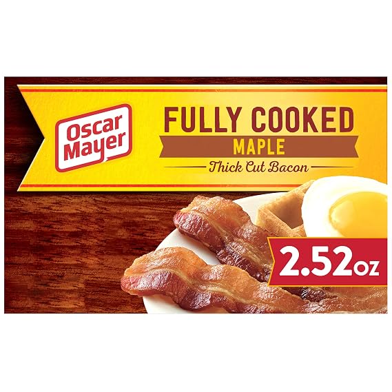 Oscar Mayer Maple Fully Cooked Thick Cut Bacon (2.52 oz Package)
