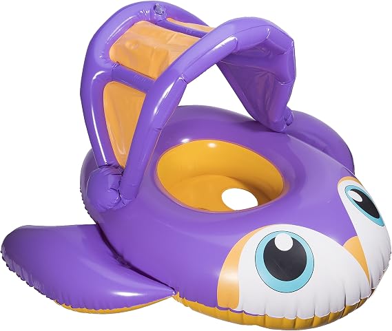 SwimWays Sun Canopy Baby Boat - Penguin