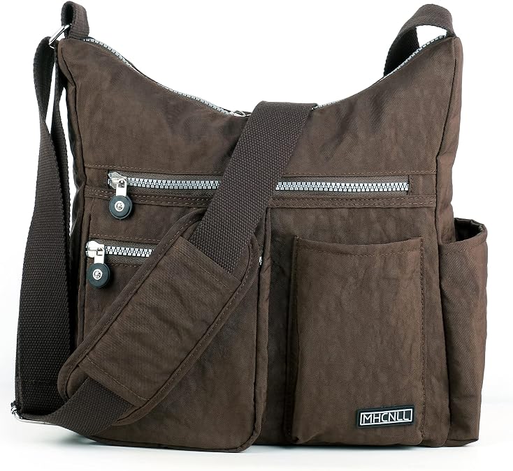 MHCNLL Women's Nylon Crossbody Purse, Anti-Theft RFID Lightweight