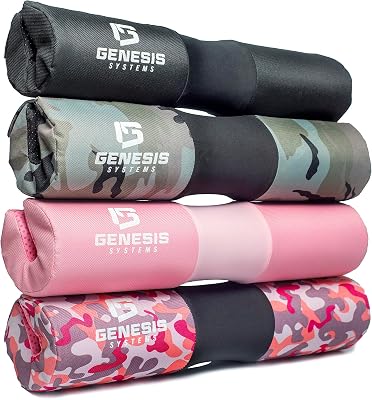 Squat Pad Barbell Pad for Hip Thrusts Squats Lunges Glute Bridge - Foam Pad for Weight Lifting Neck Shoulder Support - Barbell Cushion Hip Thrust Pad for Standard and Olympic Bars