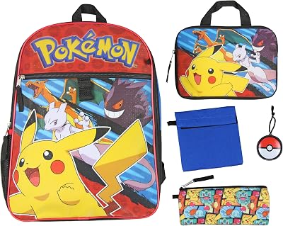 Bioworld Pokemon 16 Backpack 5PC Combo Set