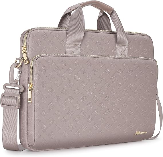 KIZUNA Laptop Sleeve Case 15.6 Inch Shoulder Bag Computer Handbag for MacBook Air 15 M2/MacBook Pro M1 M2 Max/16 Lenovo Legion Slim 5i Gen 8/16" IdeaPad Slim 5/Gaming 3i/HP Envy x360 15,Khaki