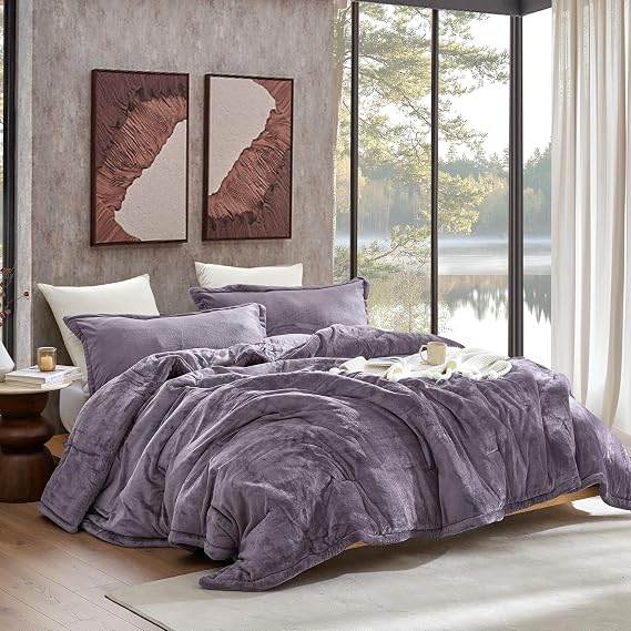 Coma Inducer Touchy Feely Oversized Queen Comforter Set - Dark Core Gray