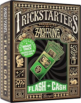 theory11 & Zach King Trickstarters Flash Cash Magic Trick | Wallet Fills with Cash | Easy-to-Learn, Instant Astonishment for Beginners & Magic Enthusiasts