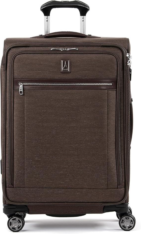 Travelpro Luggage Platinum Elite 25" Expandable Spinner Suitcase w/Suiter, Rich Espresso