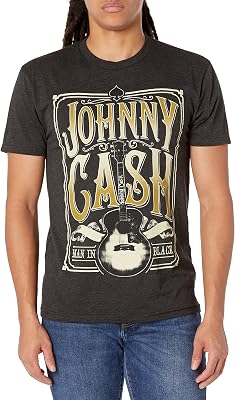 Johnny Cash Unisex-Adult Signature Guitar T-shirtT-Shirt
