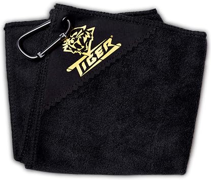 Tiger Microfiber Billiard Towel with Hook 11.5"x11.5"