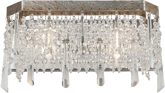 Varaluz 270B02TR Barcelona 2-Light Bath Fixture - Transcend Silver Finish