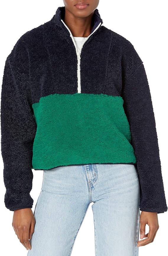 Bandier womens The Holly Half Zip Sweatshirt