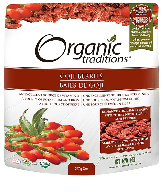 ORGANIC TRADITIONS Organic Goji Berries, 227 GR