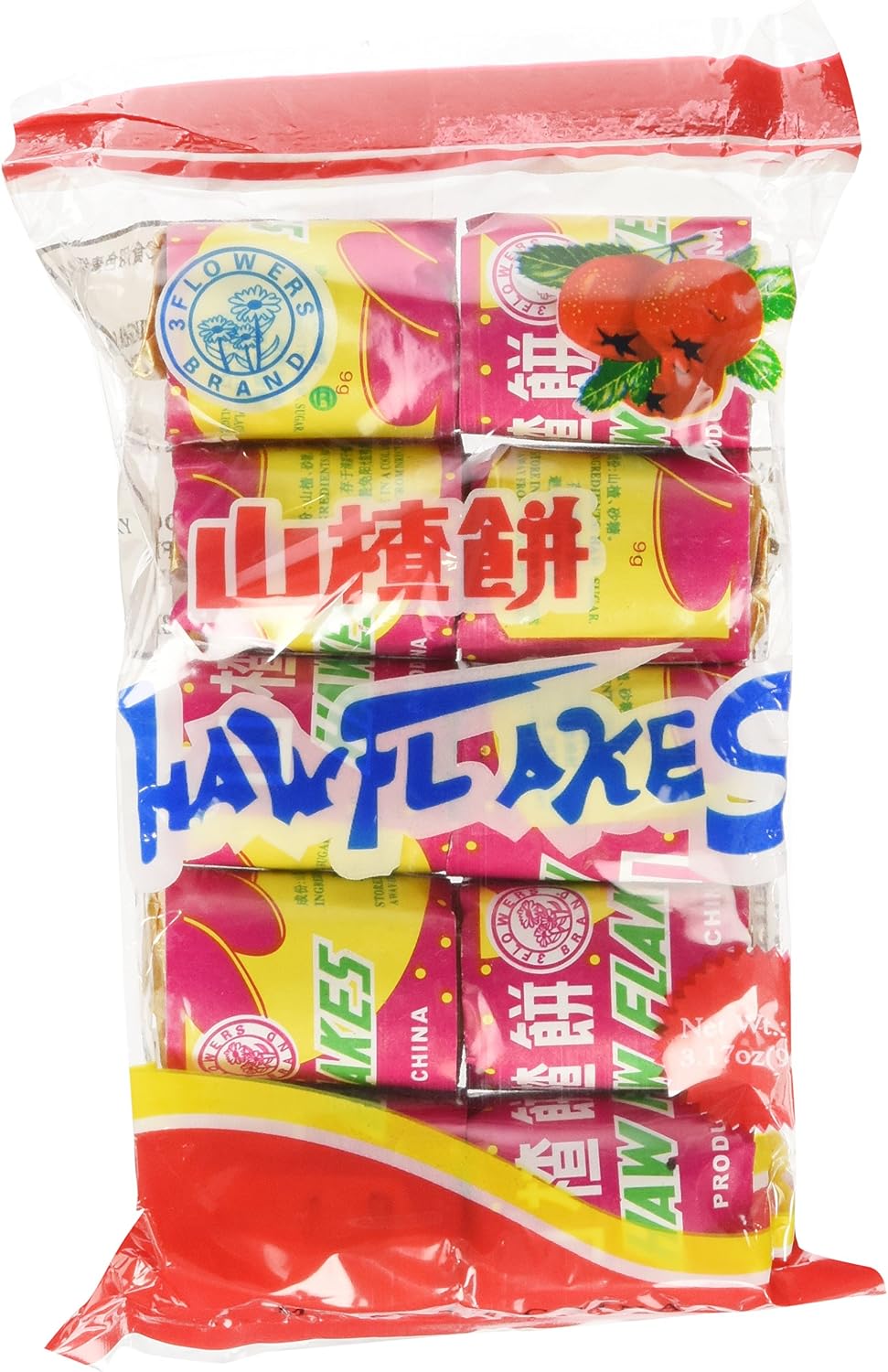 2 Set- Haw Flakes 3.18 Oz  90 G Pack of 3