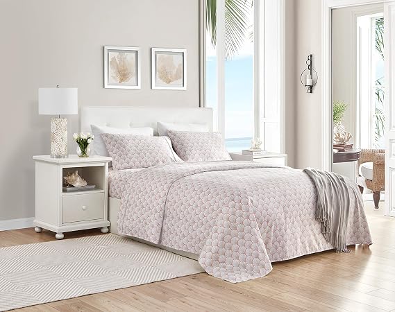 Elegant Comfort Ultra-Soft Double Brushed 3-Piece Microfiber Sheet Set. Beautiful Tropical Patterns, and Vibrant Solid Colors, Luxury, All-Season Bed Sheet Set - Staggered Shell, Twin