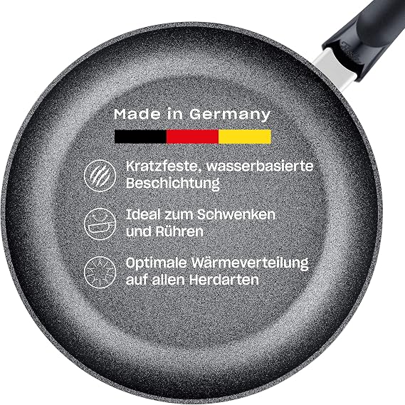 Fissler Adamant Classic Scratch-Resistant Aluminium Pan (Diameter 26 cm) Coated Handle Pan Frying Pan Non-Stick — Induction