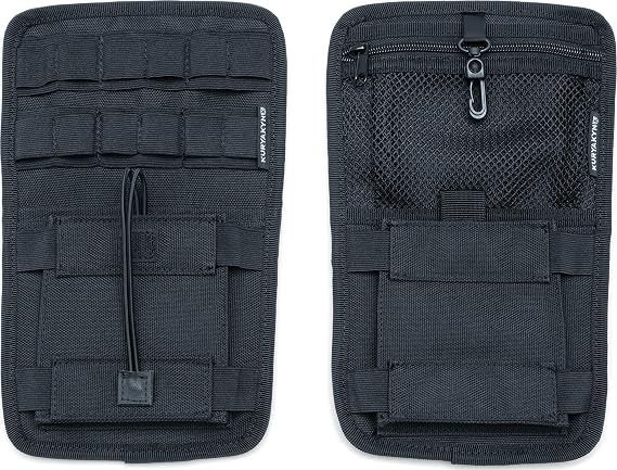 Kuryakyn 5287 Motorcycle Accessory: Internal Saddlebag Storage Organizer for Harley-Davidson Motorcycles, Black